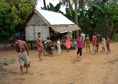 Village gathering of people