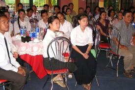 Students listening to the introduction