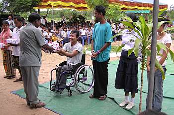 Receiving gifts for performances