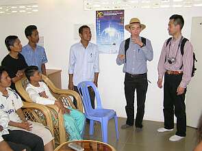 Mimes meeting Phnom Penh deaf people