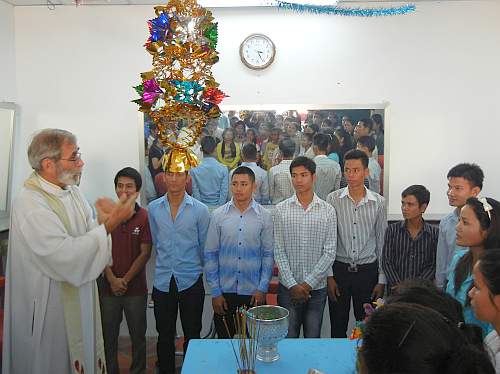 Blessing the students