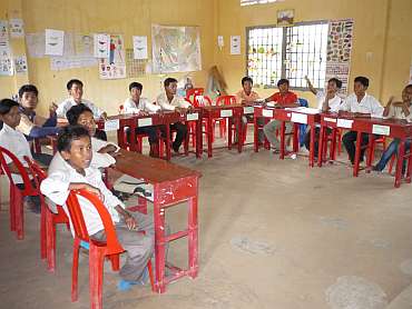 Students in DDP classroom