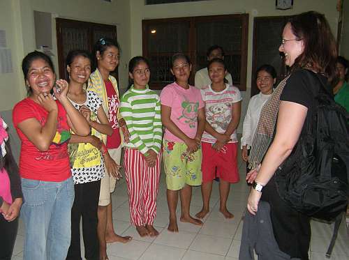 Welcoming Johanna Karinen in Kampong Cham