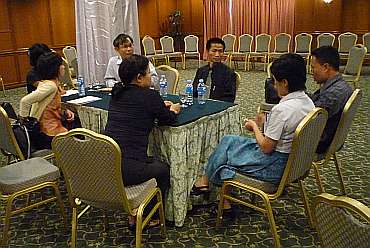 Meeting of the Thai staff