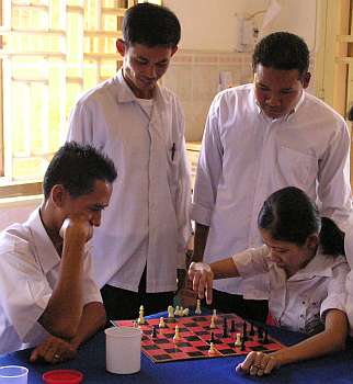 DDP chess players in Phnom Penh