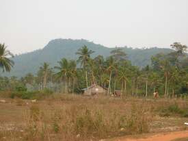 Cambodian terrain along the southern coast